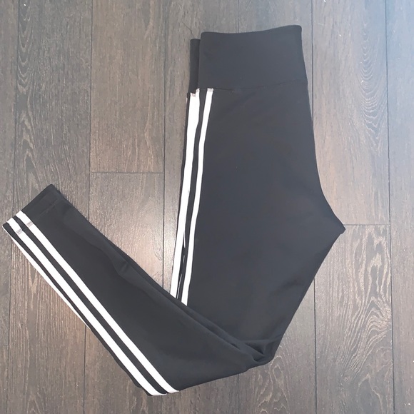 Adidas high waisted 3 stripes classic leggings - Picture 3 of 8